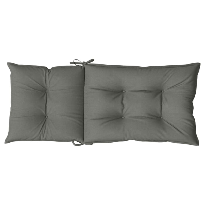 Perne scaun cu spătar înalt 2 buc. melanj gri 120x50x7cm textil WALTI