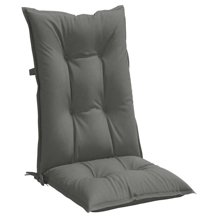 Perne scaun cu spătar înalt 4 buc. melanj gri 120x50x7cm textil WALTI