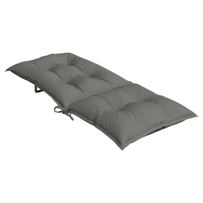 Perne scaun cu spătar înalt 4 buc. melanj gri 120x50x7cm textil WALTI