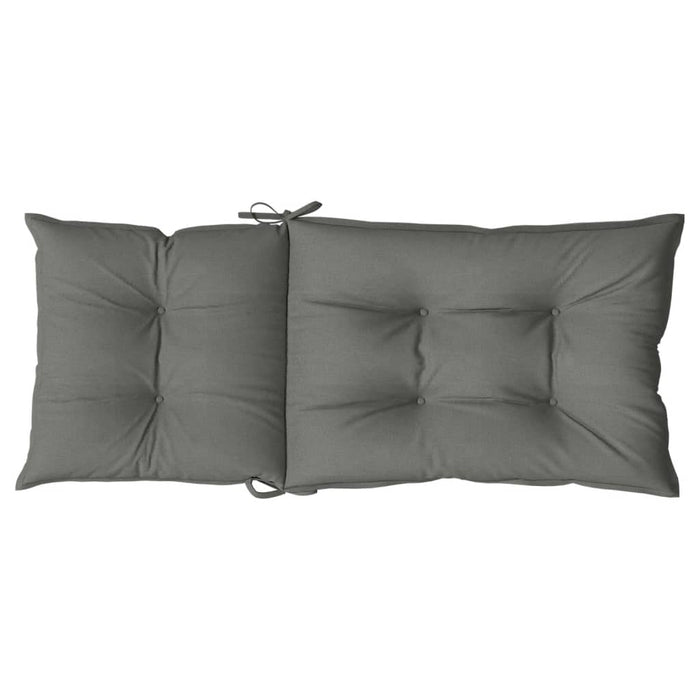 Perne scaun cu spătar înalt 4 buc. melanj gri 120x50x7cm textil WALTI
