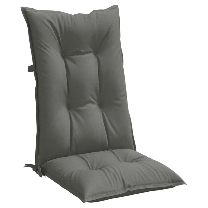 Perne scaun cu spătar înalt 6 buc. melanj gri 120x50x7cm textil WALTI