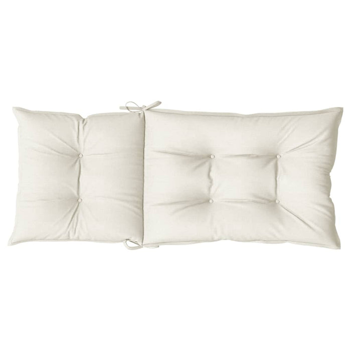 Perne scaun spătar înalt, 2 buc. melanj crem 120x50x7 cm textil WALTI