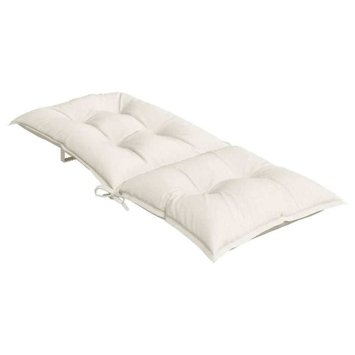Perne scaun spătar înalt, 4 buc. melanj crem 120x50x7 cm textil WALTI