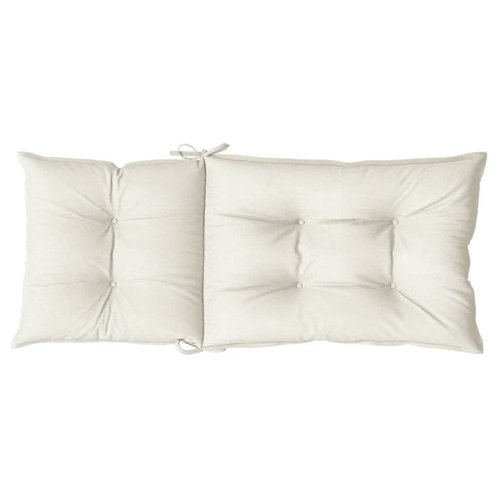 Perne scaun spătar înalt, 4 buc. melanj crem 120x50x7 cm textil WALTI
