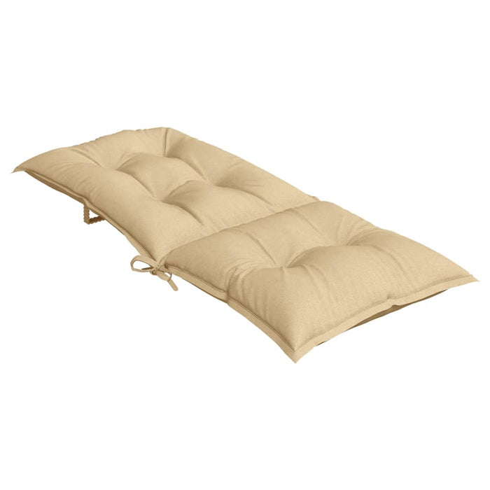 Perne scaun cu spătar înalt 2 buc. melanj bej 120x50x7cm textil WALTI