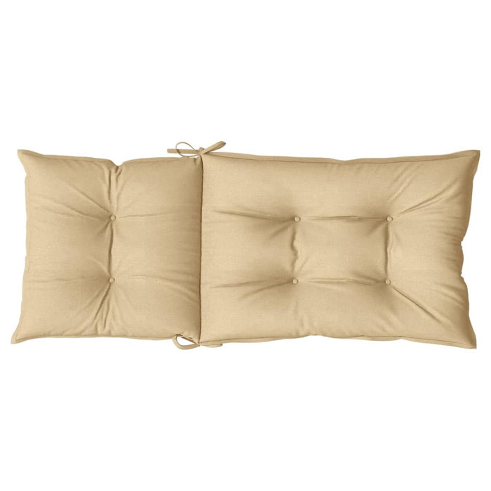 Perne scaun cu spătar înalt 4 buc. melanj bej 120x50x7cm textil WALTI