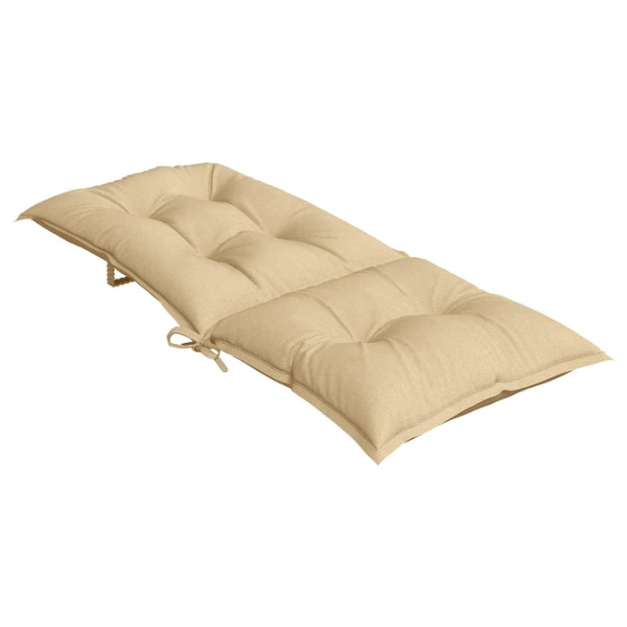Perne scaun cu spătar înalt 6 buc. melanj bej 120x50x7cm textil WALTI