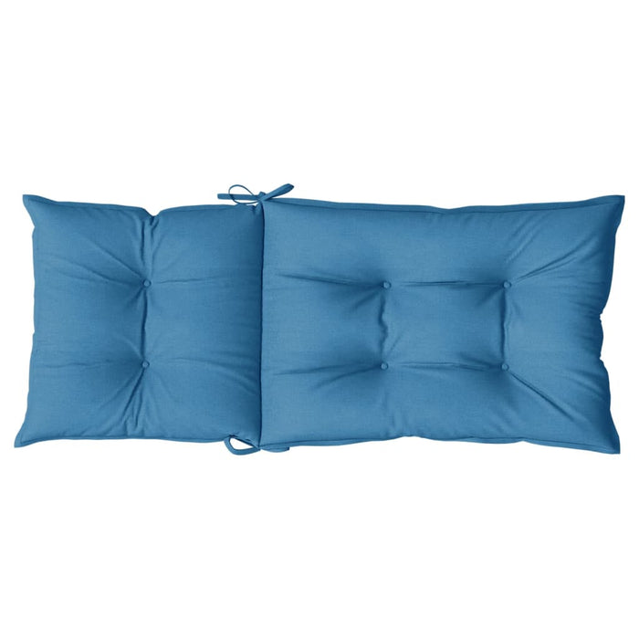 Perne scaun spătar înalt 4buc melanj albastru 120x50x7cm textil WALTI