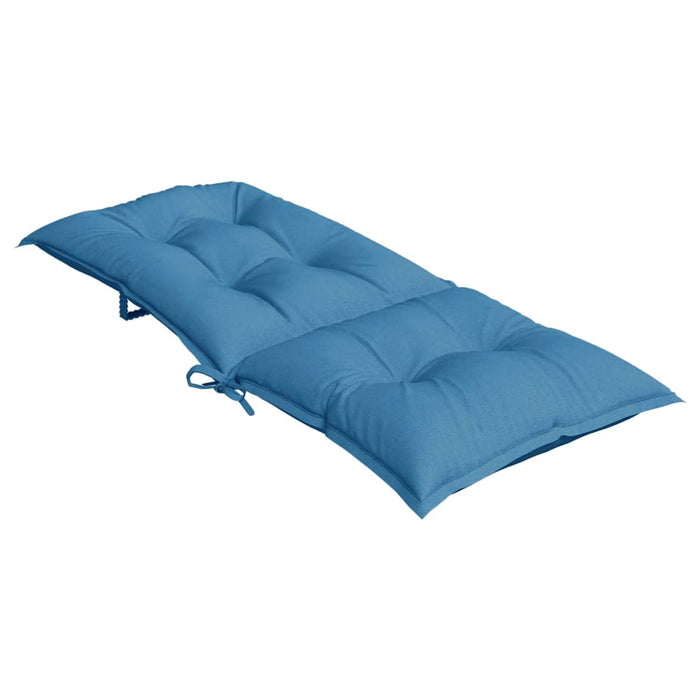 Perne scaun spătar înalt 6buc melanj albastru 120x50x7cm textil WALTI