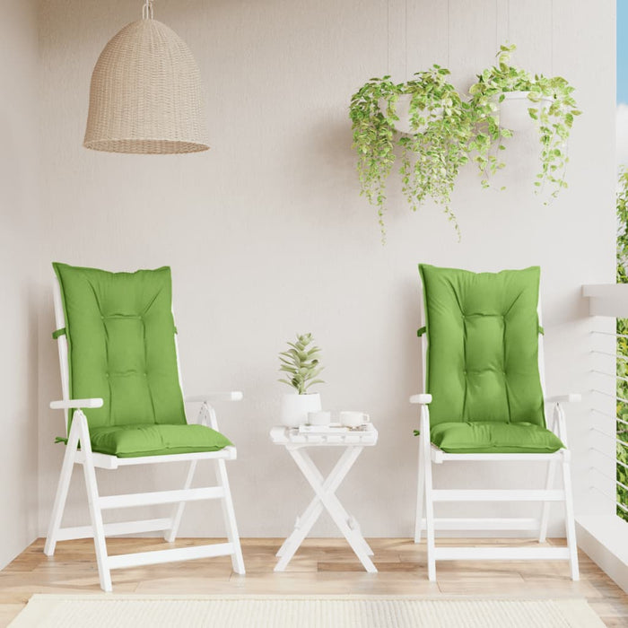 Perne scaun spătar înalt 2 buc. melanj verde 120x50x7 cm textil WALTI