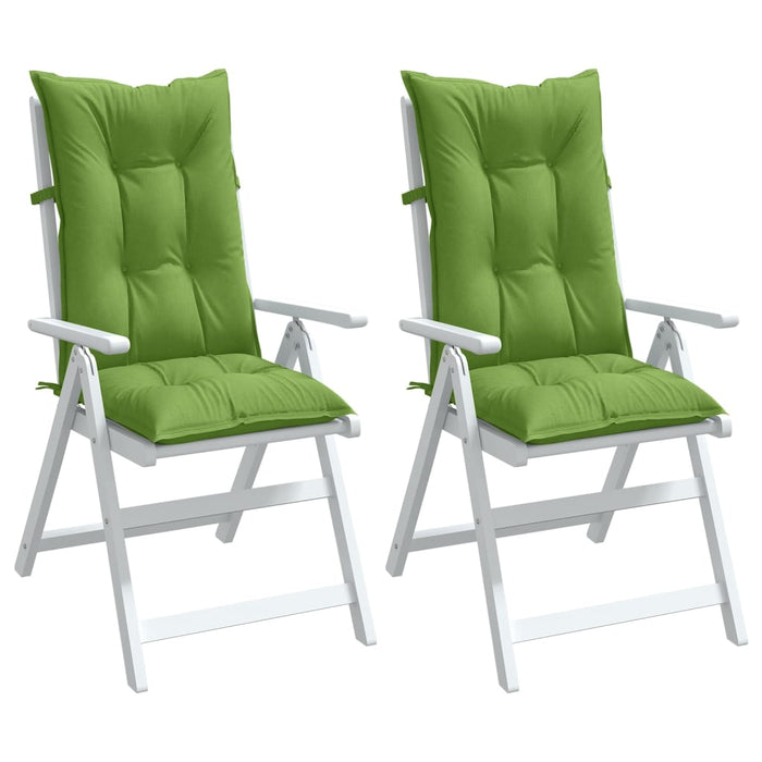 Perne scaun spătar înalt 2 buc. melanj verde 120x50x7 cm textil WALTI