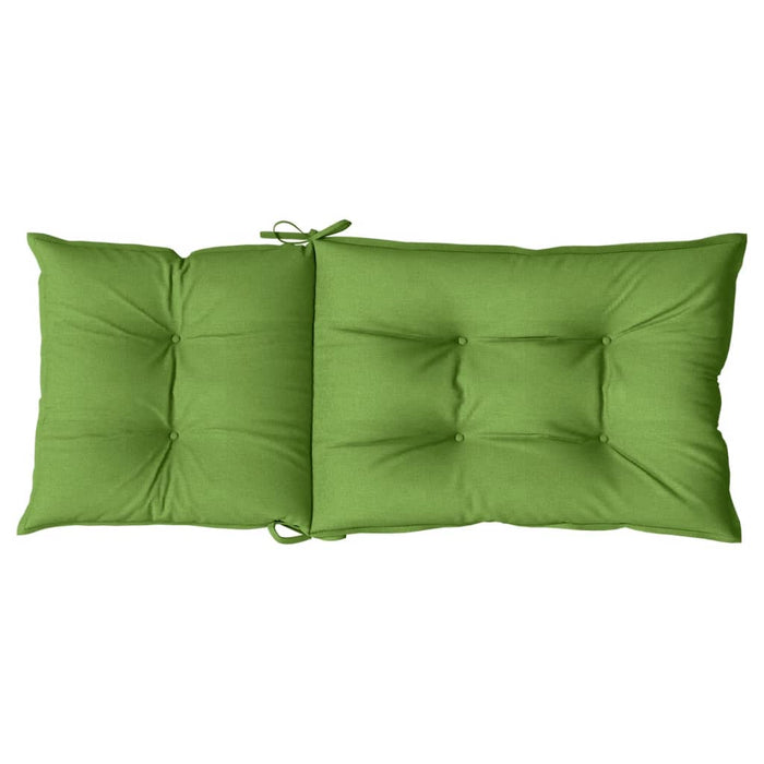 Perne scaun spătar înalt 4 buc. melanj verde 120x50x7 cm textil WALTI