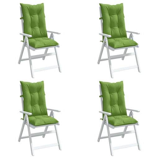 Perne scaun spătar înalt 4 buc. melanj verde 120x50x7 cm textil - WALTI WALTI