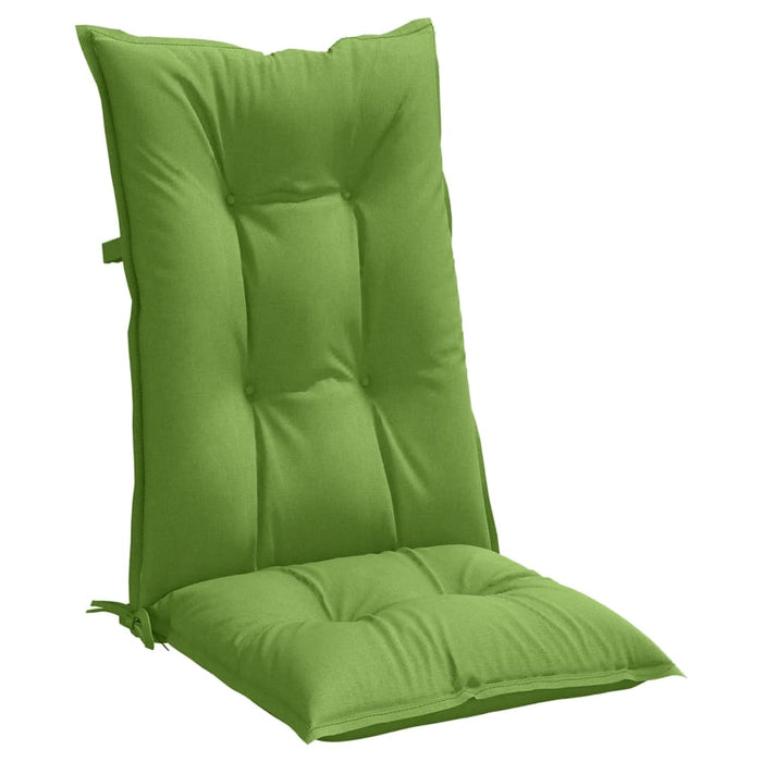 Perne scaun spătar înalt 6 buc. melanj verde 120x50x7 cm textil WALTI