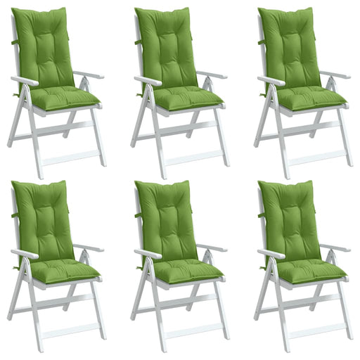 Perne scaun spătar înalt 6 buc. melanj verde 120x50x7 cm textil - WALTI WALTI