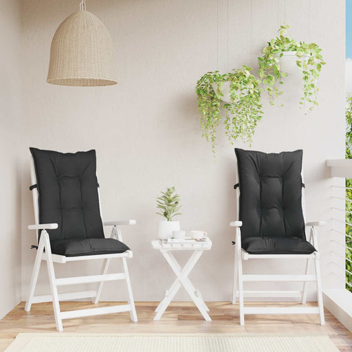 Set de perne pentru scaun cu spătar înalt 2 pcs Melanj negru - WALTI WALTI