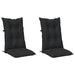 Set de perne pentru scaun cu spătar înalt 2 pcs Melanj negru - WALTI WALTI