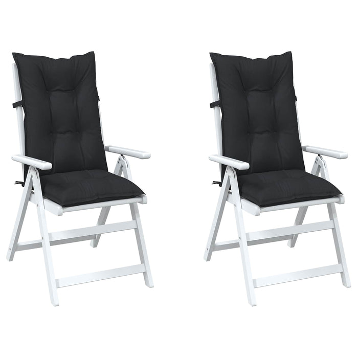 Set de perne pentru scaun cu spătar înalt 2 pcs Melanj negru - WALTI WALTI