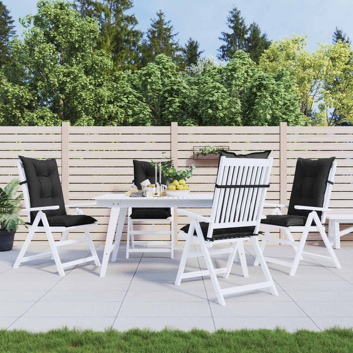 Set de perne pentru scaun cu spătar înalt 4 pcs Melanj negru WALTI