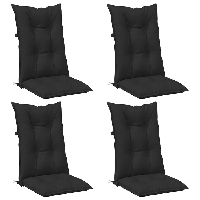 Set de perne pentru scaun cu spătar înalt 4 pcs Melanj negru WALTI