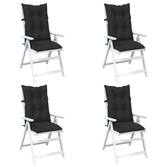 Set de perne pentru scaun cu spătar înalt 4 pcs Melanj negru WALTI
