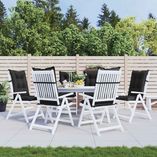 Set de perne pentru scaun cu spătar înalt 6 pcs Melanj negru - WALTI WALTI