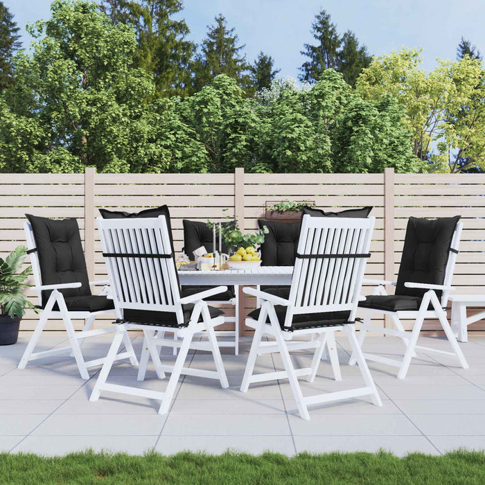 Set de perne pentru scaun cu spătar înalt 6 pcs Melanj negru WALTI