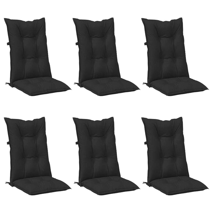 Set de perne pentru scaun cu spătar înalt 6 pcs Melanj negru WALTI