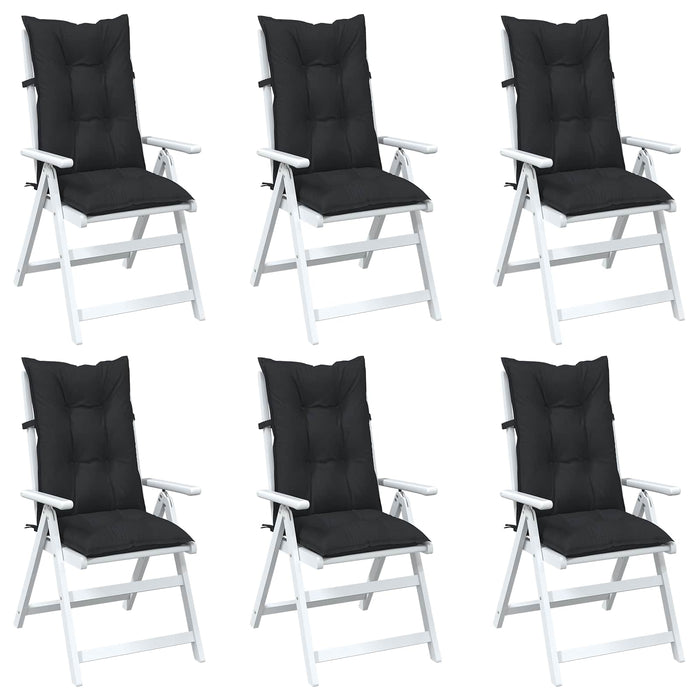 Set de perne pentru scaun cu spătar înalt 6 pcs Melanj negru WALTI