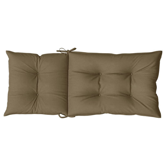 Perne scaun cu spătar înalt 6 buc. gri taupe 120x50x7 cm textil WALTI