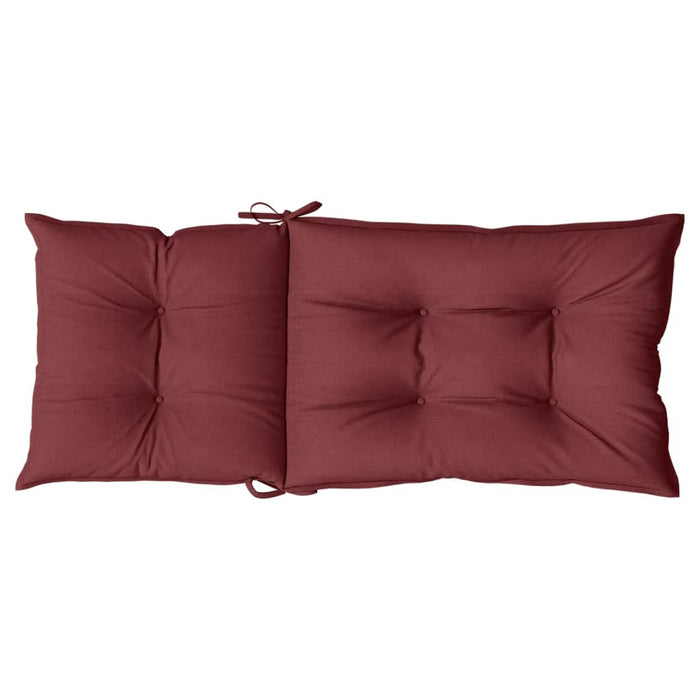 Perne scaun cu spătar înalt, 4 buc. roșu vin 120x50x7 cm textil WALTI