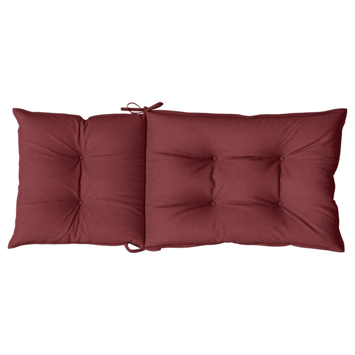 Perne scaun cu spătar înalt, 6 buc. roșu vin 120x50x7 cm textil WALTI