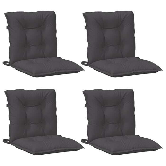 Perne scaun spătar mic 4 buc. melanj antracit 100x50x7cm textil WALTI