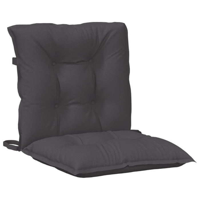 Perne scaun spătar mic 6 buc. melanj antracit 100x50x7cm textil WALTI