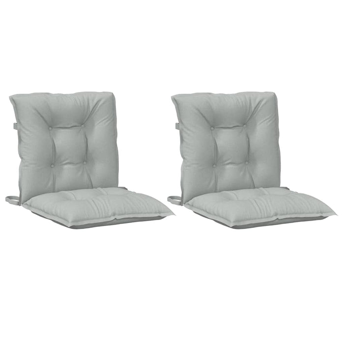 Perne scaun cu spătar scund 2 buc. melanj gri 100x50x7cm textil WALTI