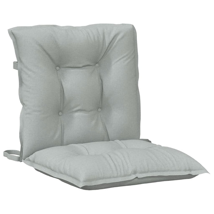 Perne scaun cu spătar scund 2 buc. melanj gri 100x50x7cm textil WALTI