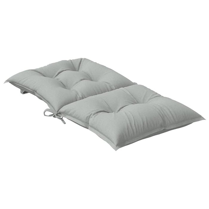 Perne scaun cu spătar scund 2 buc. melanj gri 100x50x7cm textil WALTI