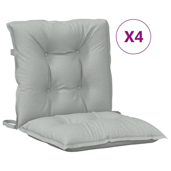 Perne scaun cu spătar scund 4 buc. melanj gri 100x50x7cm textil WALTI