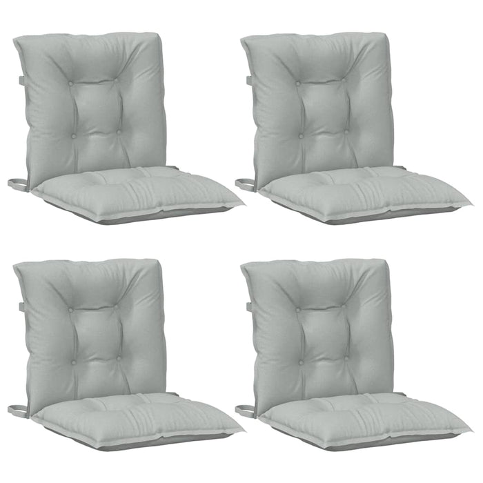 Perne scaun cu spătar scund 4 buc. melanj gri 100x50x7cm textil WALTI