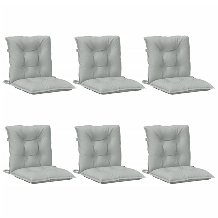 Perne scaun cu spătar scund 6 buc. melanj gri 100x50x7cm textil WALTI