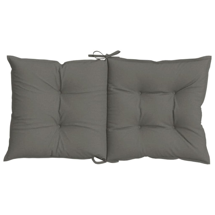 Perne scaun cu spătar scund 2 buc. melanj gri 100x50x7cm textil WALTI