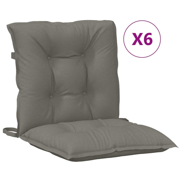 Perne scaun cu spătar scund 6 buc. melanj gri 100x50x7cm textil WALTI
