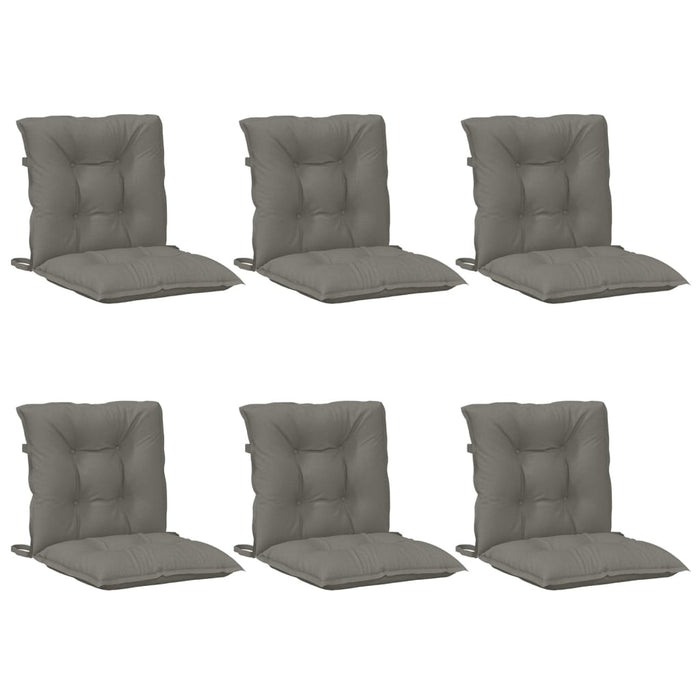 Perne scaun cu spătar scund 6 buc. melanj gri 100x50x7cm textil WALTI