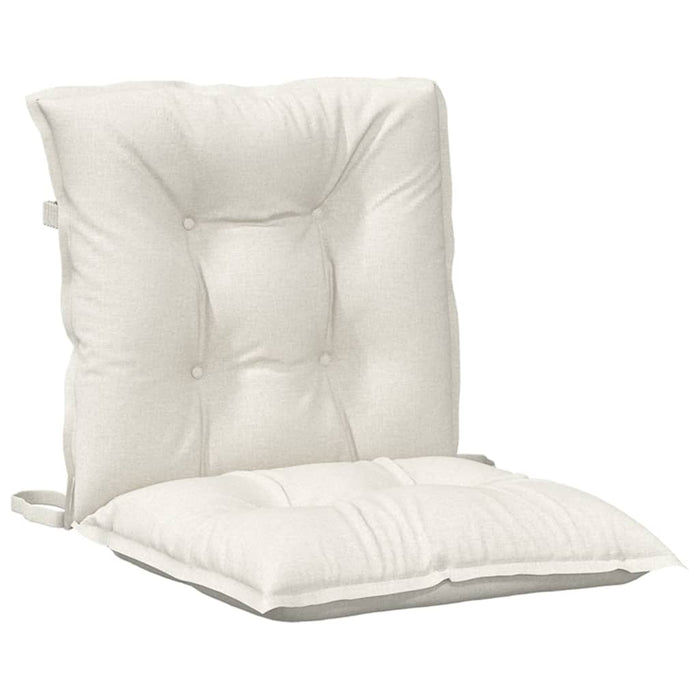 Perne scaun cu spătar scund 2buc. melanj crem 100x50x7cm textil WALTI