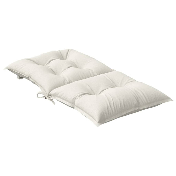 Perne scaun cu spătar scund 2buc. melanj crem 100x50x7cm textil WALTI