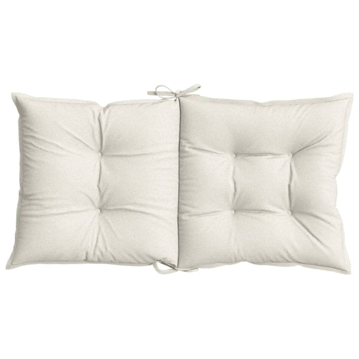 Perne scaun cu spătar scund 2buc. melanj crem 100x50x7cm textil WALTI