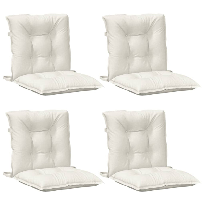 Perne scaun cu spătar scund 4buc. melanj crem 100x50x7cm textil WALTI