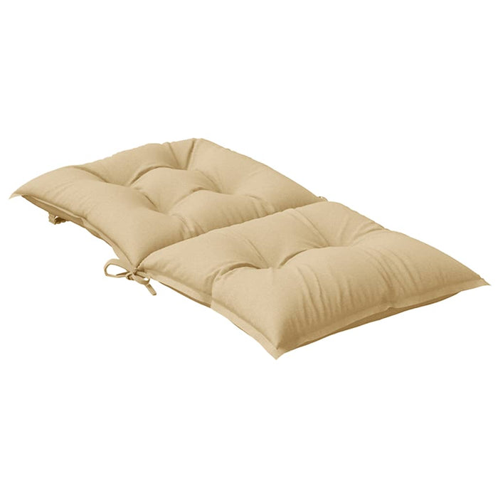 Perne scaun cu spătar mic, 2 buc. melanj bej 100x50x7 cm textil WALTI