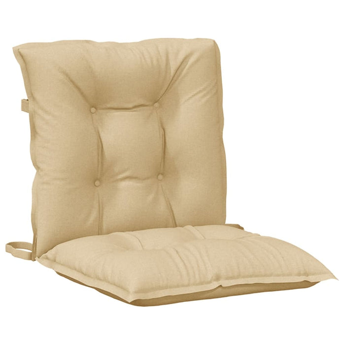Perne scaun cu spătar mic, 4 buc. melanj bej 100x50x7 cm textil WALTI