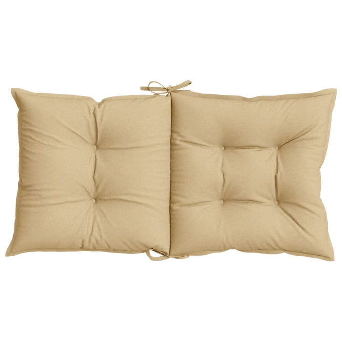 Perne scaun cu spătar mic, 6 buc. melanj bej 100x50x7 cm textil WALTI